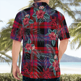 Clan Brown Modern Tartan Scottish Lion Hawaiian Shirt NZ96 Brown Modern Tartan Tartan Hawaii Shirt